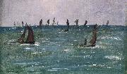Bateaux en Mer, Golfe de Gascogne Edouard Manet